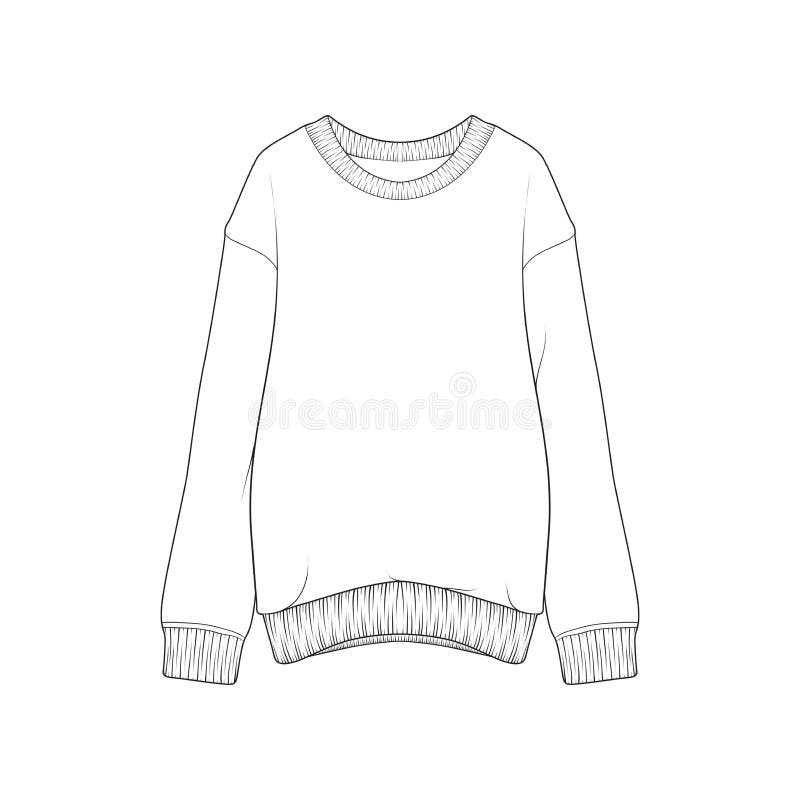 Crewneck Template Stock Illustrations – 970 Crewneck Template Stock ...