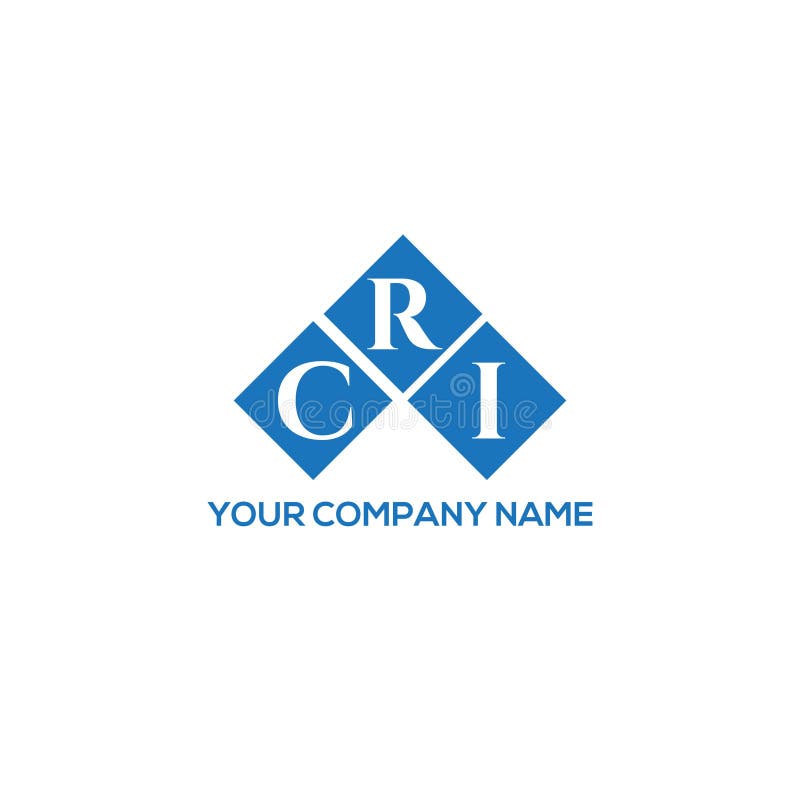 CRI Letter Logo Design on White Background. CRI Creative Initials