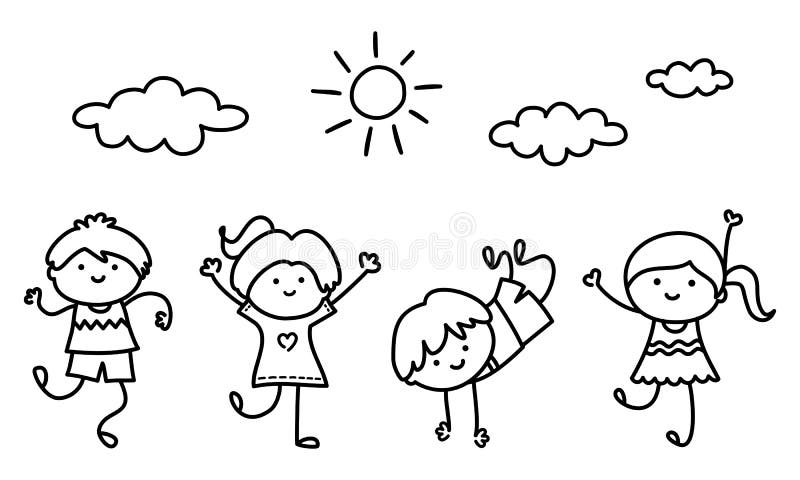 ursinho feliz brincando lá fora. livro de colorir para crianças. ilustração  de contorno dos desenhos animados 14487511 Vetor no Vecteezy