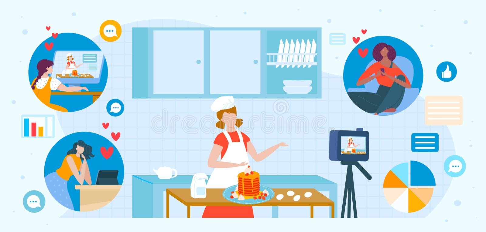 a criança faz um jogo infantil - o cozinheiro prepara a comida. ilustração  em vetor desenho animado isolada 3695260 Vetor no Vecteezy