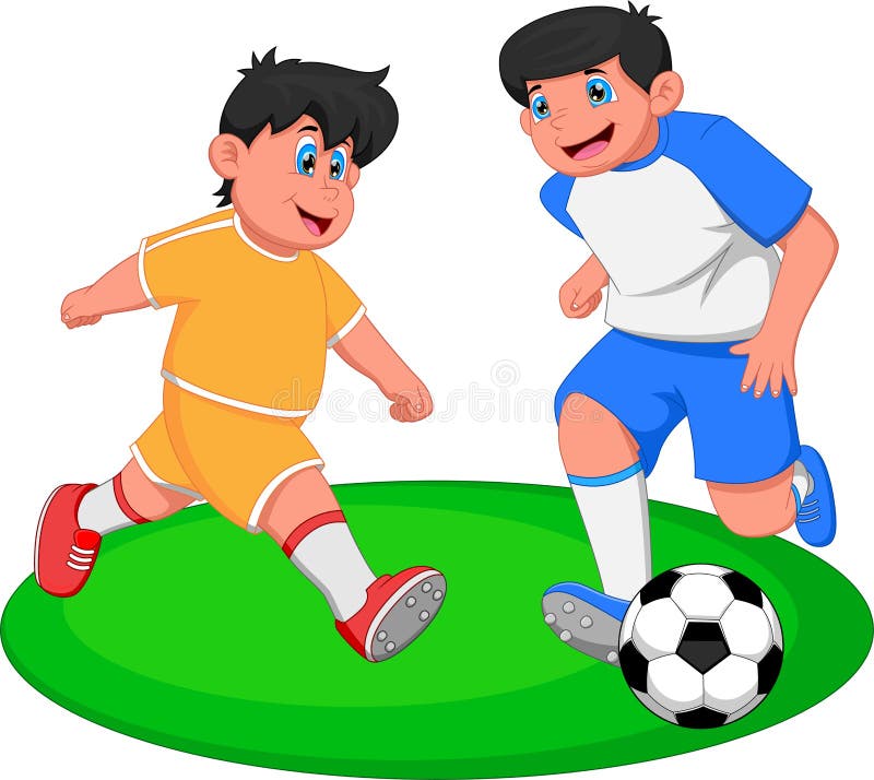 jogando futebol pessoa livre de direitos Vetores Clip Art ilustração  -vc066376-CoolCLIPS.com