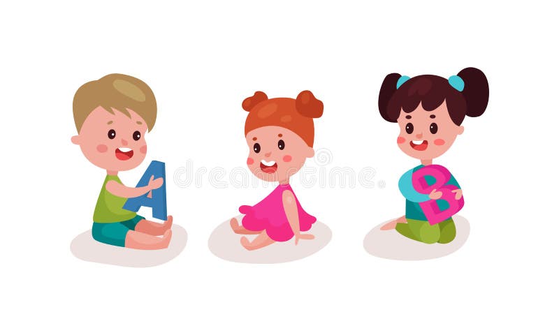 Crianças Pequenas Sentadas E Assistindo Filme De Desenho Animado Na Tv E  Sorrindo Vetor Definido Ilustração Stock - Ilustração de mostra, interior:  254999349