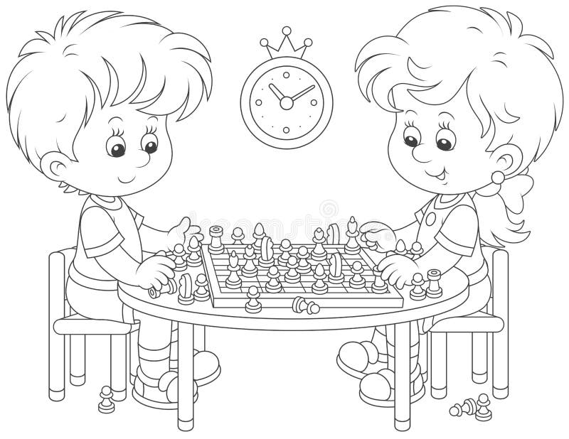 Jogo Da Menina E Do Menino Com Um Pardal Ilustração do Vetor - Ilustração  de menino, infantil: 23496785