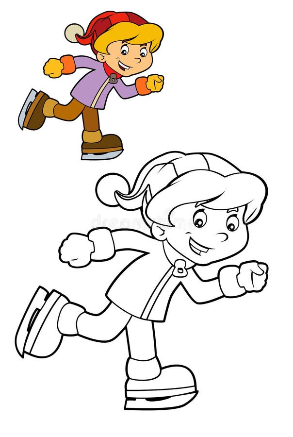 Criança dos desenhos animados - atividade - ilustração para as crianças ilustração do vetor Criança dos desenhos animados - atividade - ilustração para as crianças ilustração do vetor