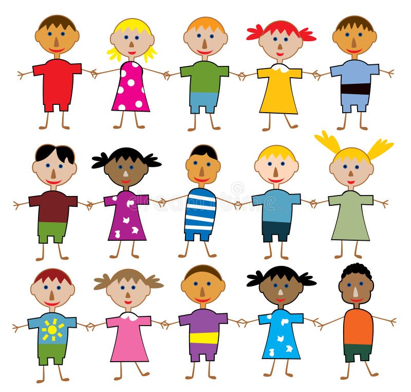 Filhos do mundo ilustração stock