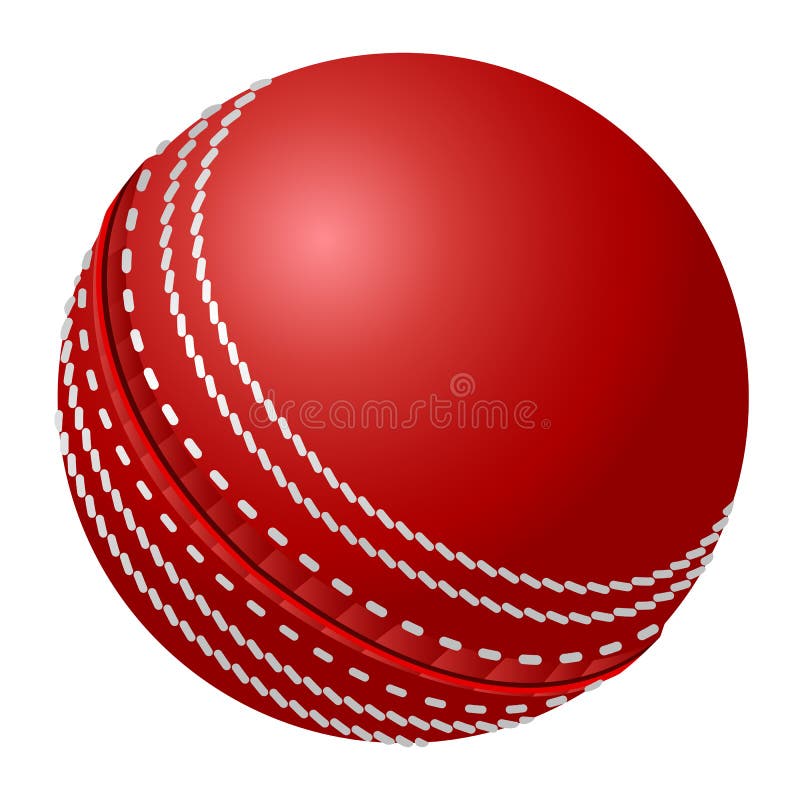 Cricket ball stock vector. Illustration of icon, detail 36987798