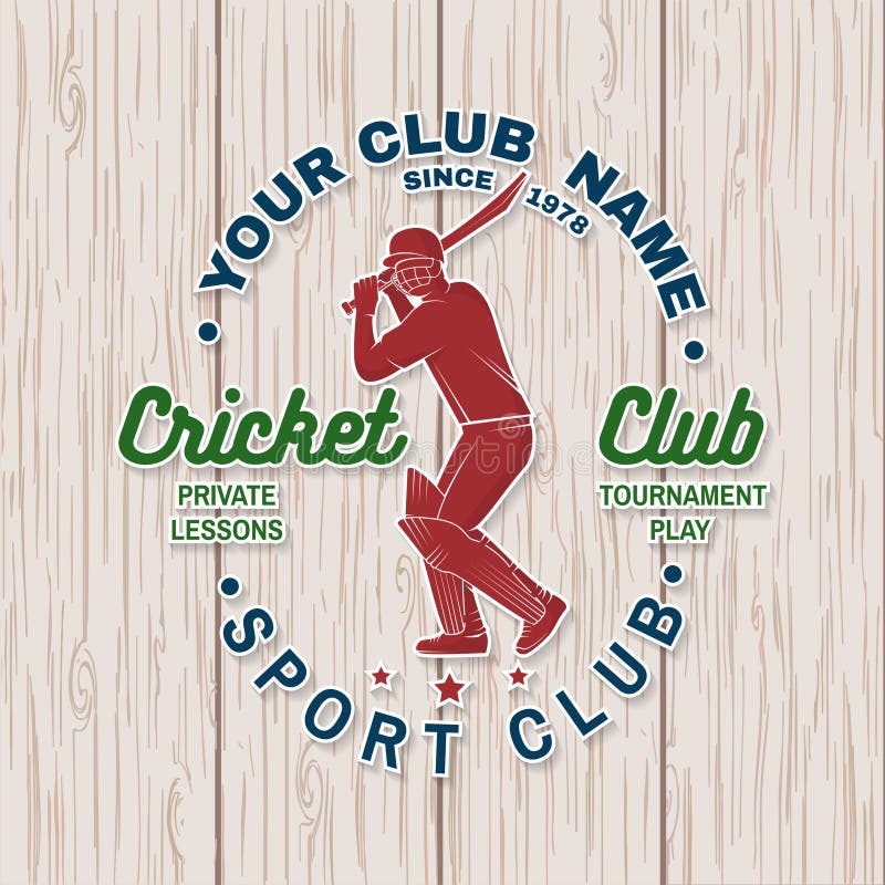 Cricket club seamless pattern or background. Vector. Seamless