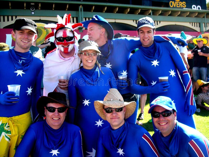 Cricket & Costumes editorial stock image. Image of crowd 7315974