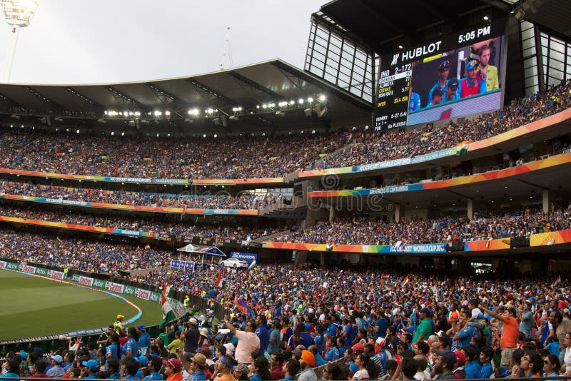 Fans at Cricket World Cup 2011 Editorial Stock Photo Image of galle