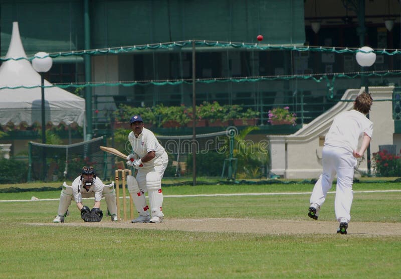 Cricket Match At Singapore Cricket Club