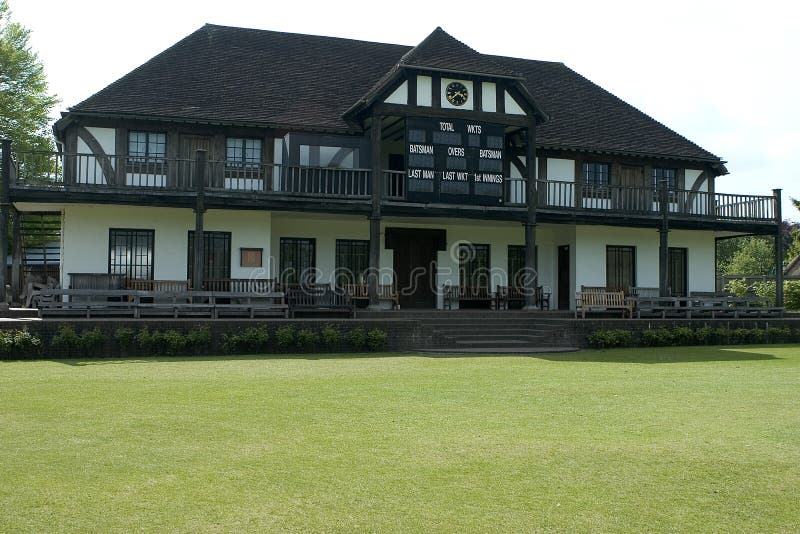 Paviliu de cricket stock images