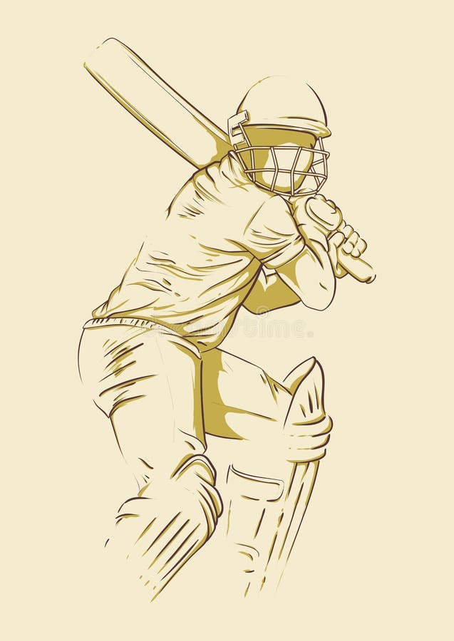 Cricket batsman sport player action cartoon graphic vector #Ad , #ad,  #sport#player#Cricket#batsman | Sports painting, Sport player, Cricket sport