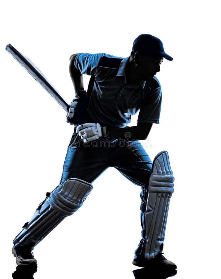 Silhouette Cricket Batsman Stock Photos Free & RoyaltyFree Stock Photos from Dreamstime