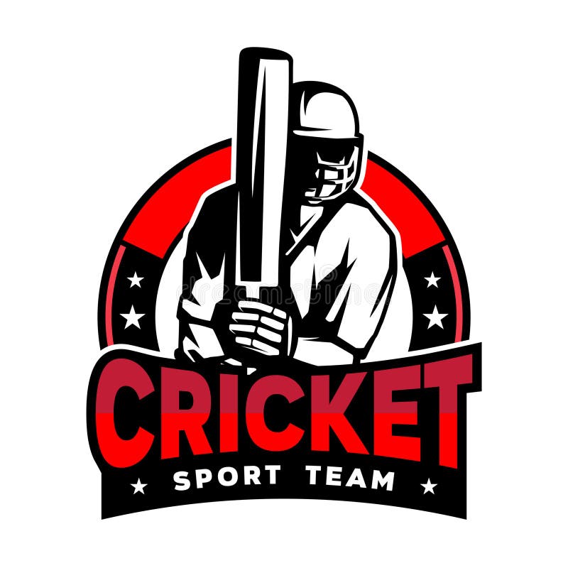 Cricket Sports Logo Design Vector royalty free illustration