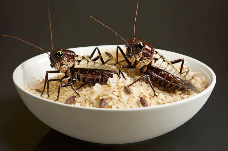 Crickets. Alternative Source of Protein, Future Food. Adding Crickets
