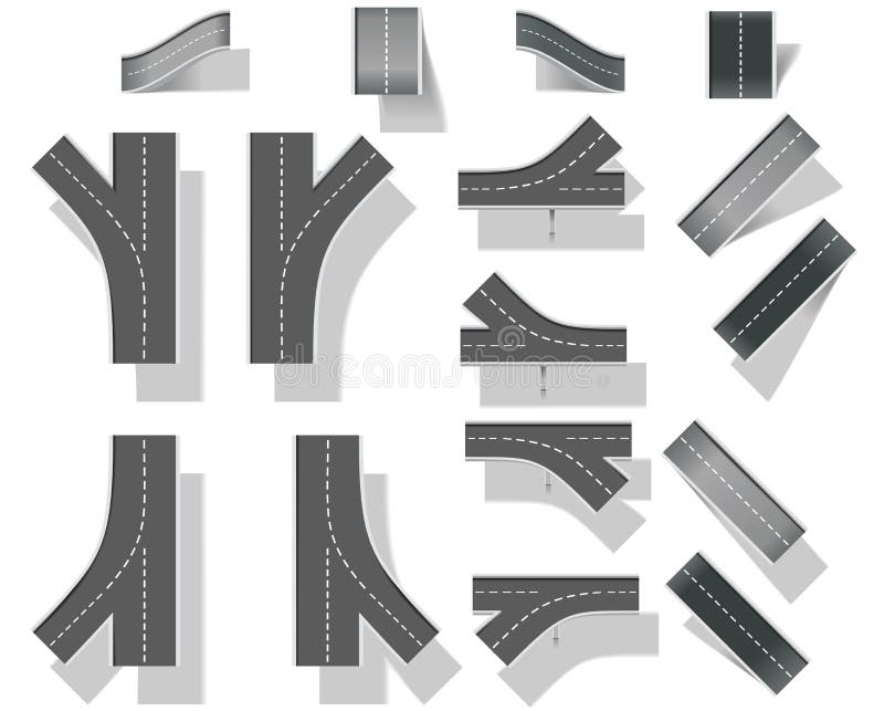 Crie seu mapa (DIY). Peça 5. pontes ilustração stock Crie seu mapa (DIY). Peça 5. pontes ilustração stock