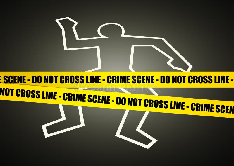 Crime Scene stock illustration