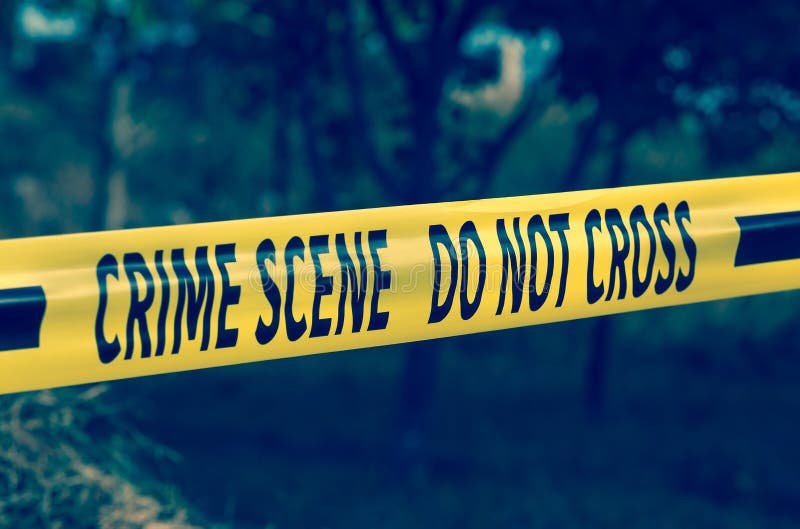 Crime Scene Yellow Police Tape Closeup Stock Photo Image Of Footage