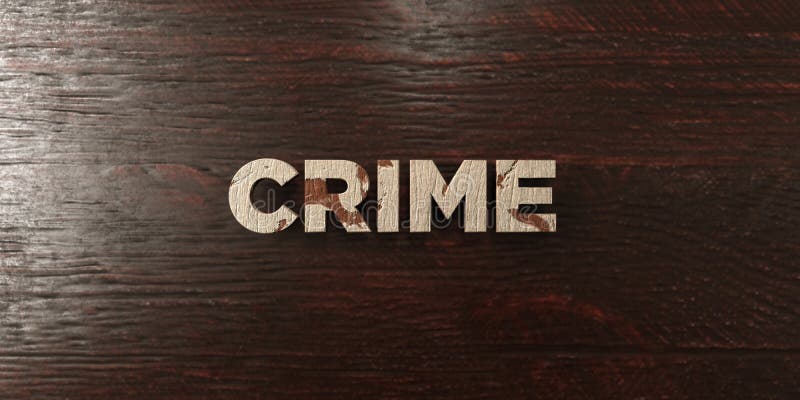 Crime - titre en bois sale sur l'érable - image courante gratuite de redevance rendue par 3D illustration stock Crime - titre en bois sale sur l'érable - image courante gratuite de redevance rendue par 3D illustration stock