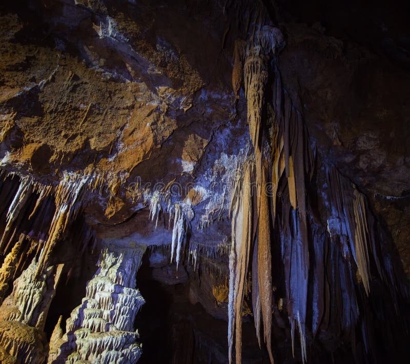 In a cave