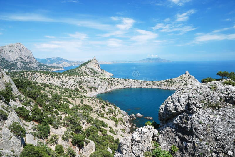 The Crimean landscape with pointed capes