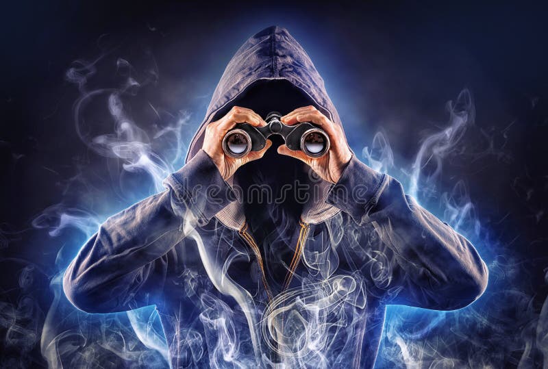Criminal stalker royalty free stock photography