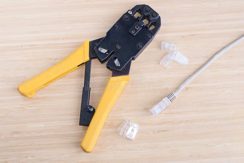 Crimping cable stock image. Image of pair, technology 56264309