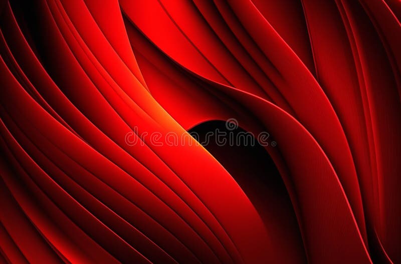Crimson Abstract Waves: A Study in Rich Red Hues and Dynamic Curves vector illustration