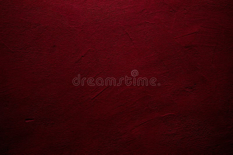 Crimson Colored Wall Background with Textures of Different Shades of