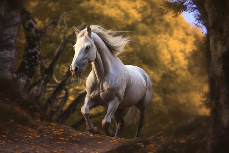 Retrato de cavalo isolado ilustração ai generativexa