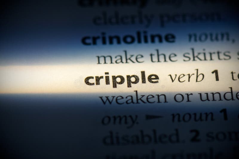 Cripple stock photo. Image of etymology, info, highlighted 161578026