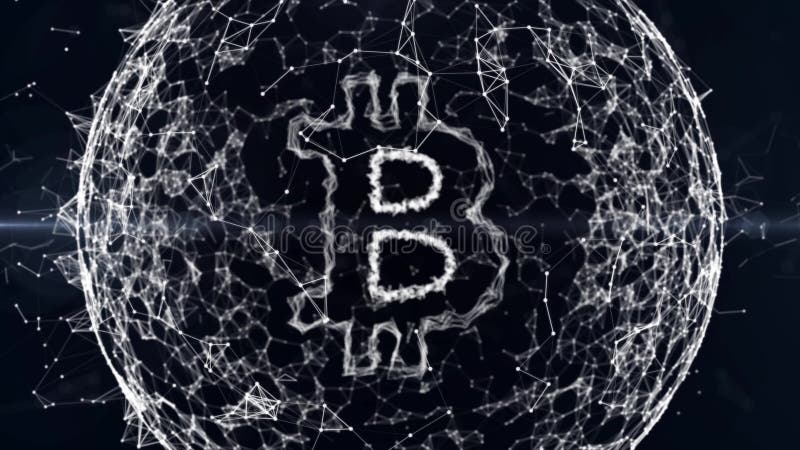 Blockchain. Cripto currency bitcoin. Global internet worldwide. Abstract matrix background. Binary computer code. Video available in 4K FullHD and HD render footage. Computer matrix video