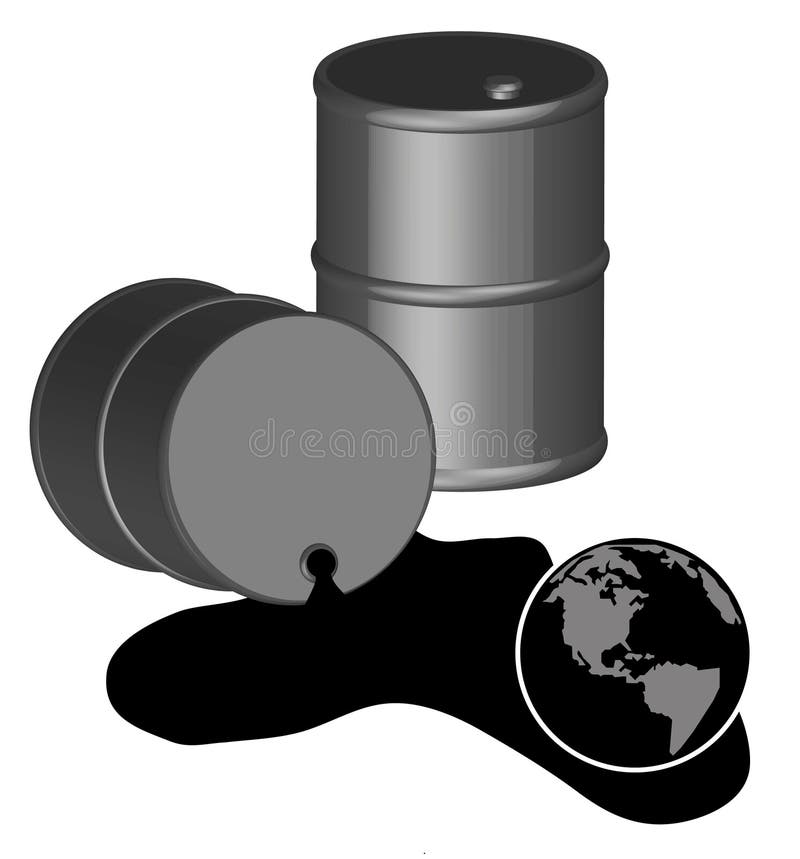 Crise de petróleo global ilustração do vetor Crise de petróleo global ilustração do vetor