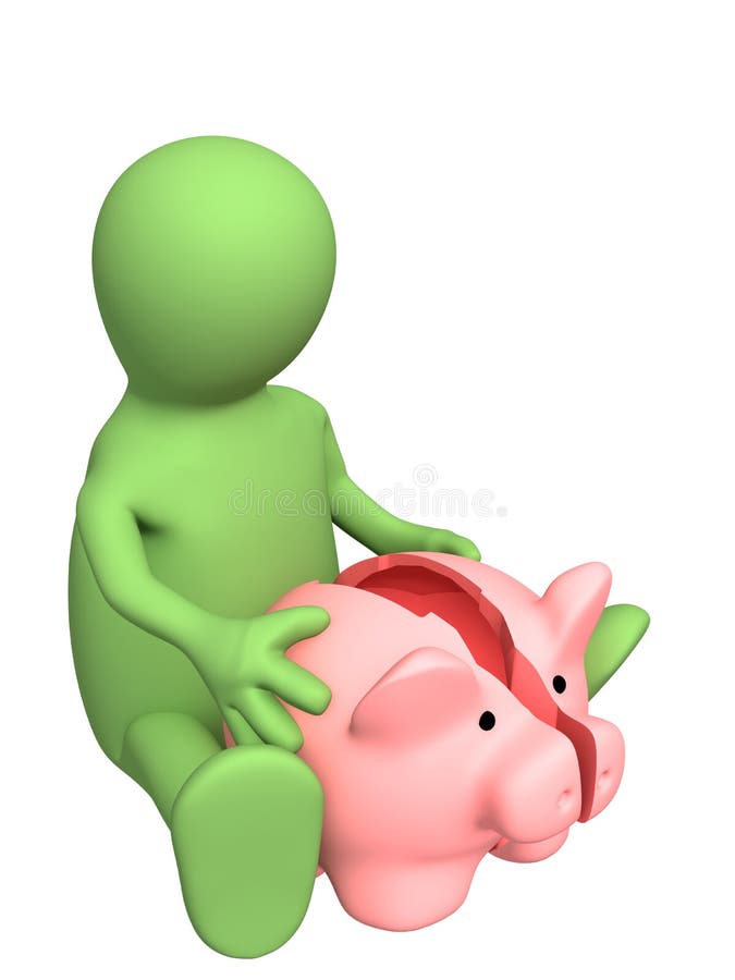 Crise financière illustration stock