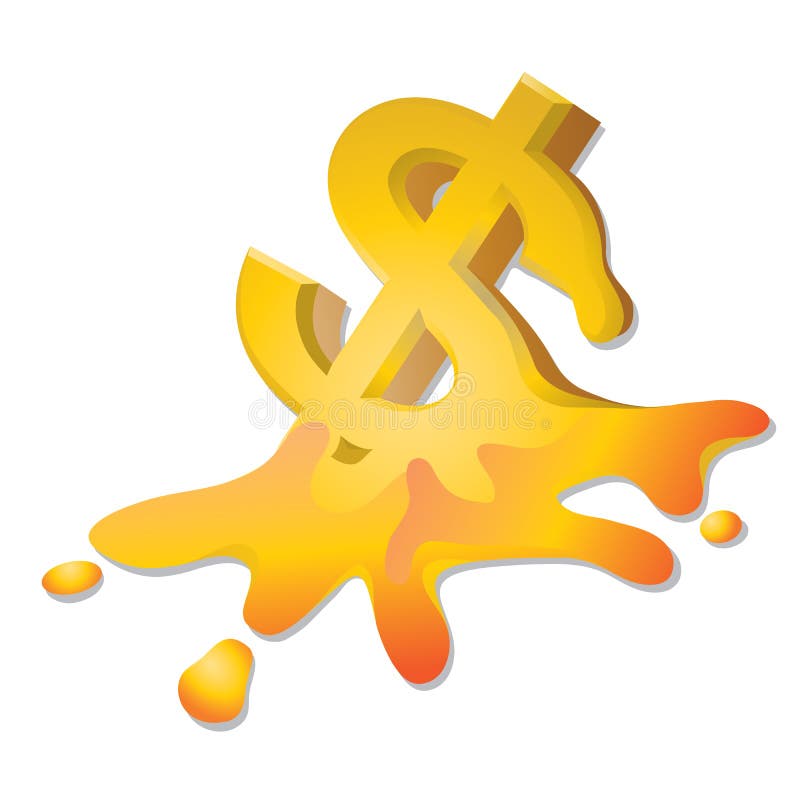 Crisi del dollaro royalty illustrazione gratis Crisi del dollaro royalty illustrazione gratis