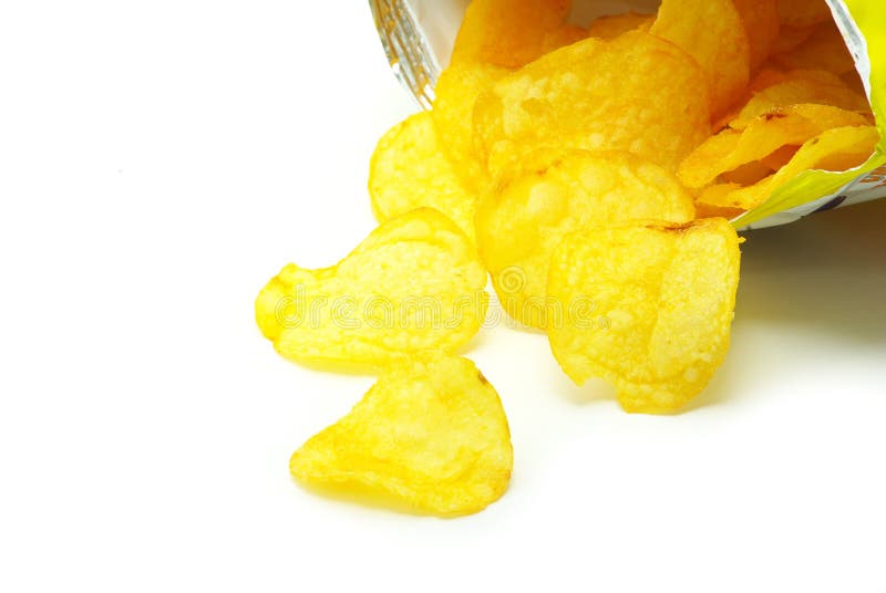 Crisps stock photo. Image of spicy, junk, snack, white - 11687692
