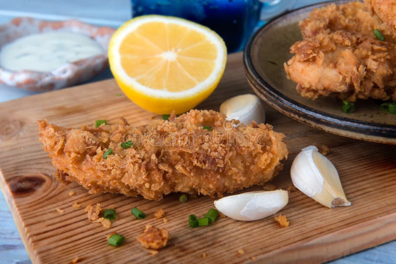 Crispy Chicken Tenderloid Deep Fried. Stock Image Image of garlic, poultry 111643513