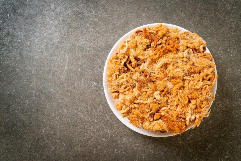 Crispy Coconut Roll with Dried Shredded Pork Stock Image Image of