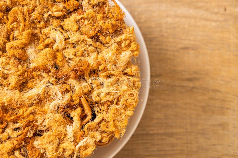 Crispy Coconut Roll with Dried Shredded Pork Stock Image Image of