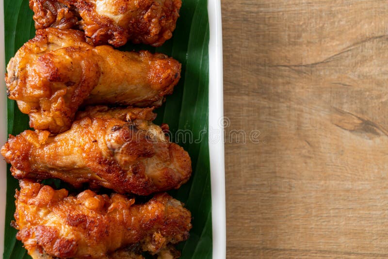 Crispy Fried Chicken with Fish Sauce Stock Photo Image of crispy