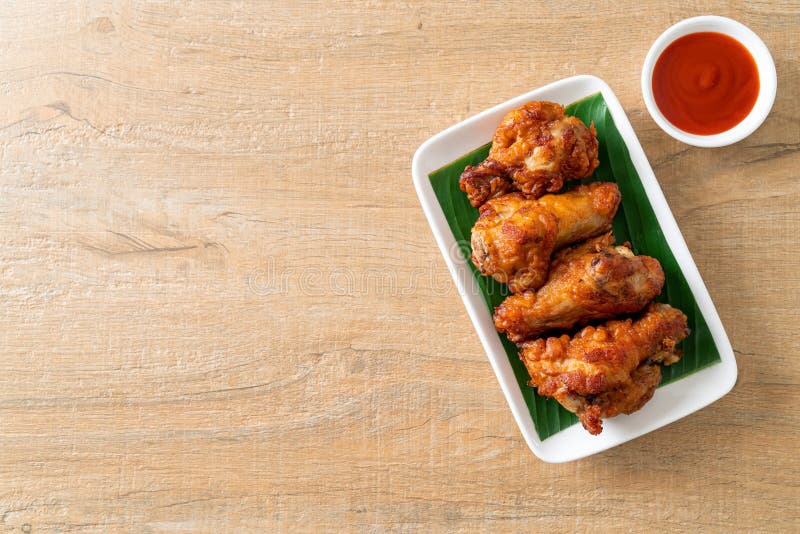 Crispy Fried Chicken with Fish Sauce Stock Photo Image of food