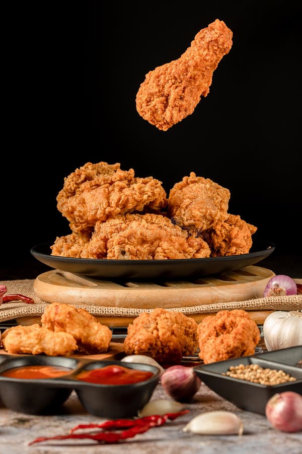 Crispy Fried Chicken Plate. Delicious Homemade Crispy Fried Chicken ...