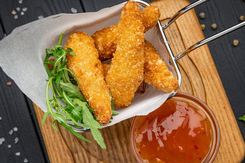 Crispy Fried Shrimp with Spicy Sauce Stock Photo Image of garlic