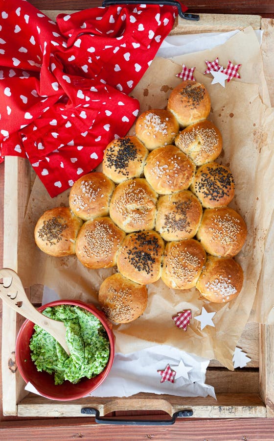 Crispy Bread Rolls for Christmas Stock Image Image of baked, rolls