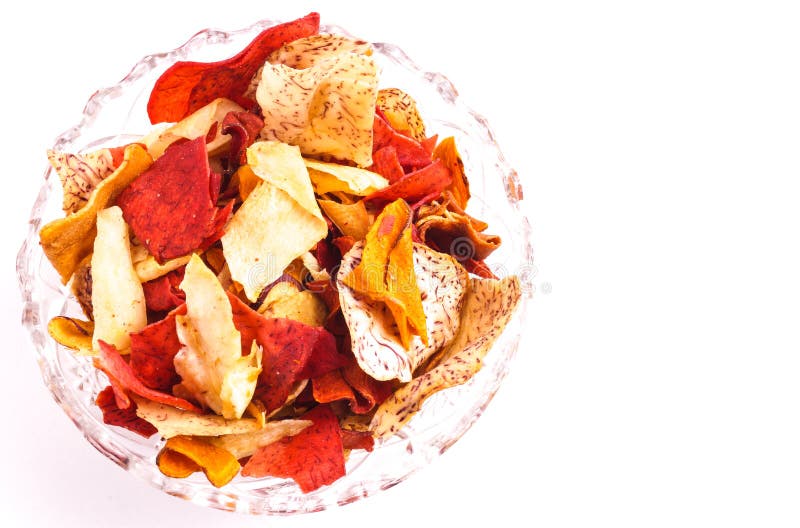 Crispy Root Vegetable Chips Stock Photo Image of batata, fried 53259042