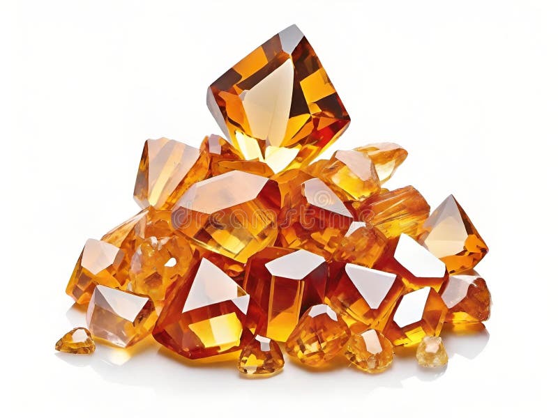 Cristal de un ámbar stock de ilustración