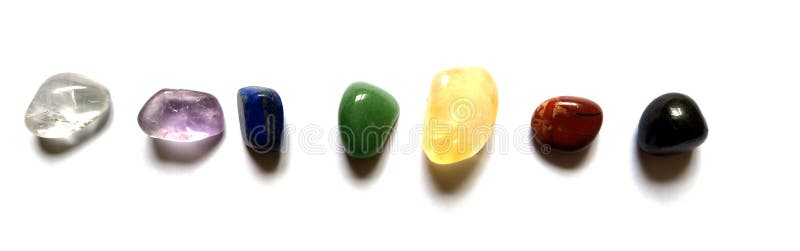 Cristalli del sistema di Chakra 7 punti Sunghite, cornalina, citrino, Aventurine verde, lapislazzuli, ametista, quarto di guarigi