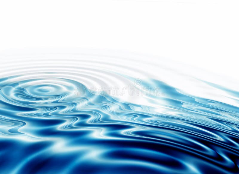 Cristallo - ondulazioni libere dell'acqua