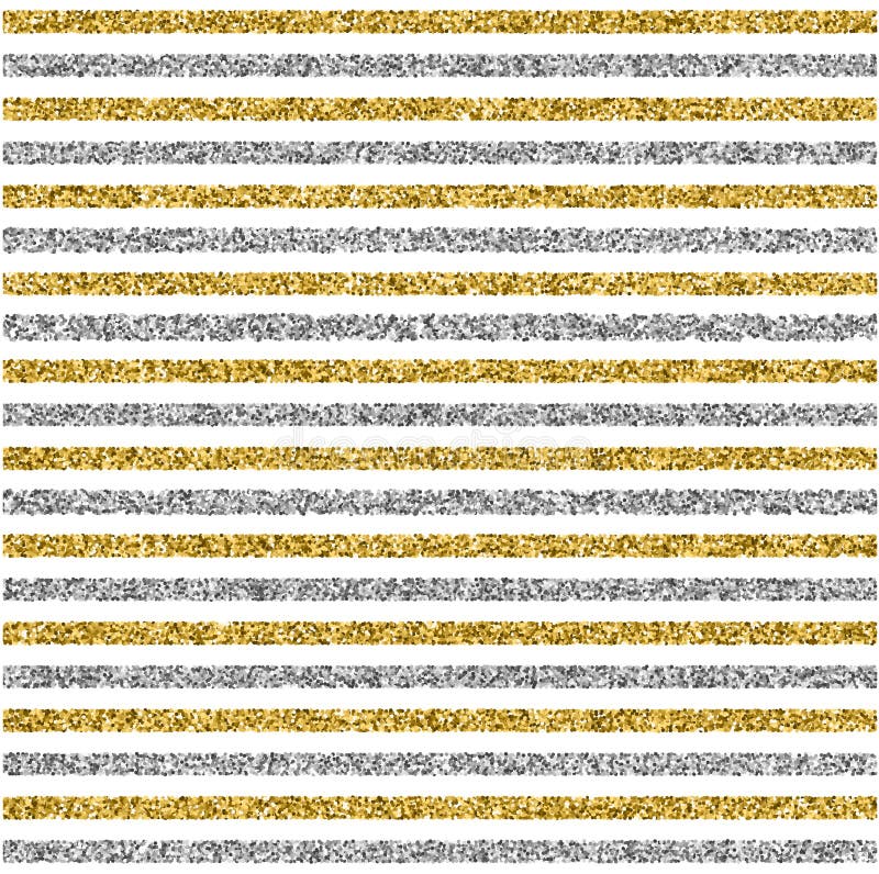 Cristmas blänker sömlös bakgrund med guld- och silverremsor vektor illustrationer Cristmas blänker sömlös bakgrund med guld- och silverremsor vektor illustrationer
