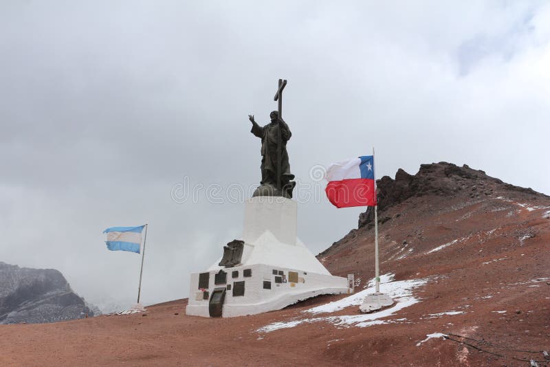 Cristo Redentor - Cordillera de los Anderna royaltyfri bild Cristo Redentor - Cordillera de los Anderna royaltyfri bild